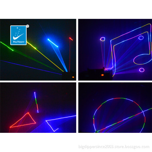 Big Dipper Betopper SevenStars 3W animation rgb laser lights SD30000+RGB